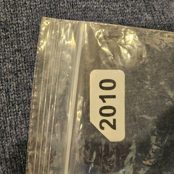 Peter Scott V Neck Made In Scotland blue Wool Pullover Sweater Vest Men XL - Picture 7 of 8